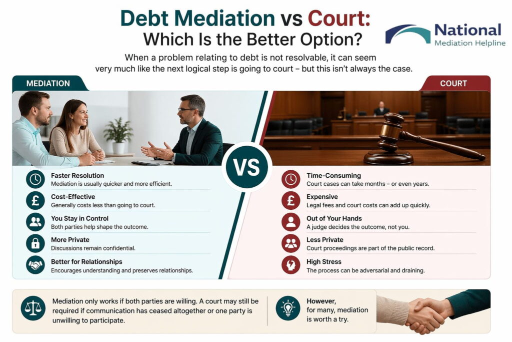 Debt Mediation vs Court: Which Is the Better Option Manchester