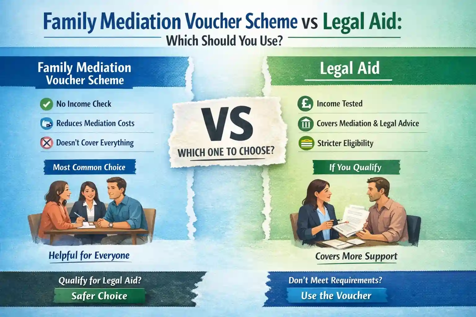 Family Mediation Voucher Scheme vs Legal Aid: Which Should You Use Manchester?