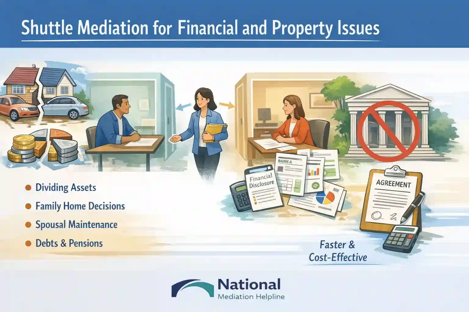 Shuttle Mediation for Financial and Property Issues Manchester